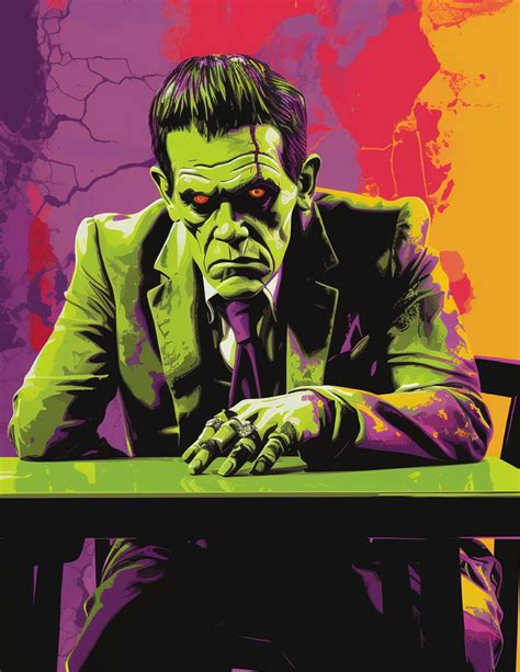 Frankenstein Digital Art - Etsy