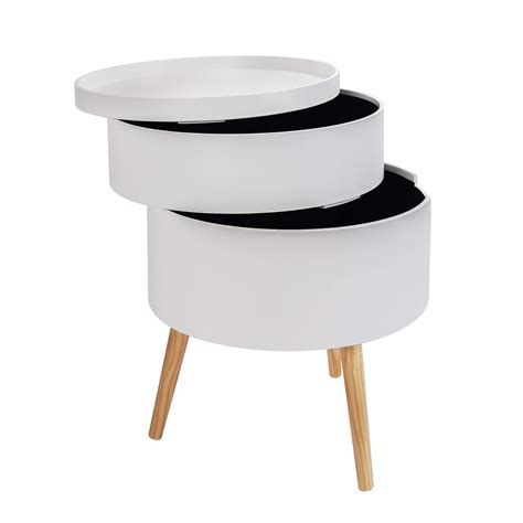 Buy WOLTU Bedside Table White Nightstand Table Cabinet With 2 Storage