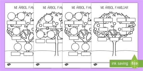 Ficha De Actividad Mi árbol Genealógico