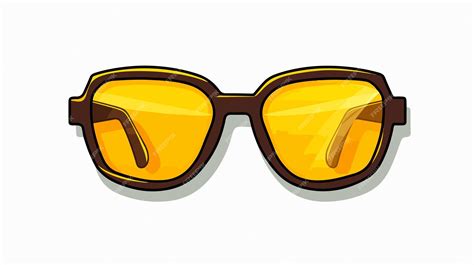 A Pair Of Sunglasses With A Brown Frame Premium Ai Generated Vector