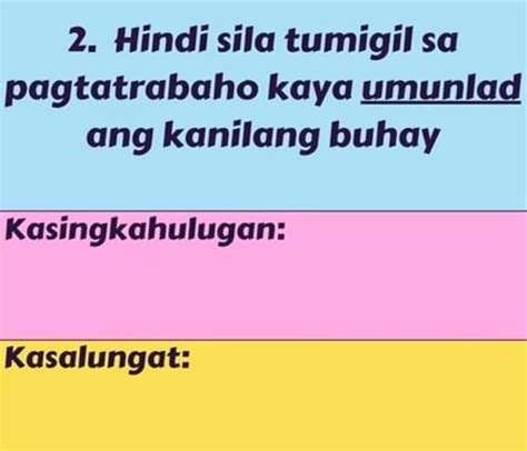 Ibigay Ang Kasingkahulugan At Kasalungat Na Kahulugan Ng Salitang May