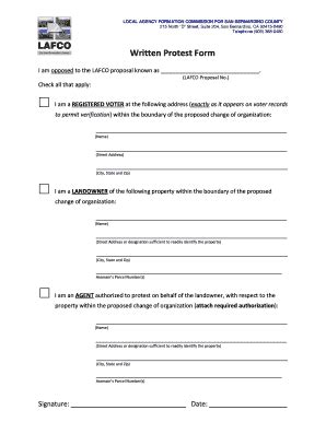 Fillable Online Sbcounty To View And Print The Protest Form San