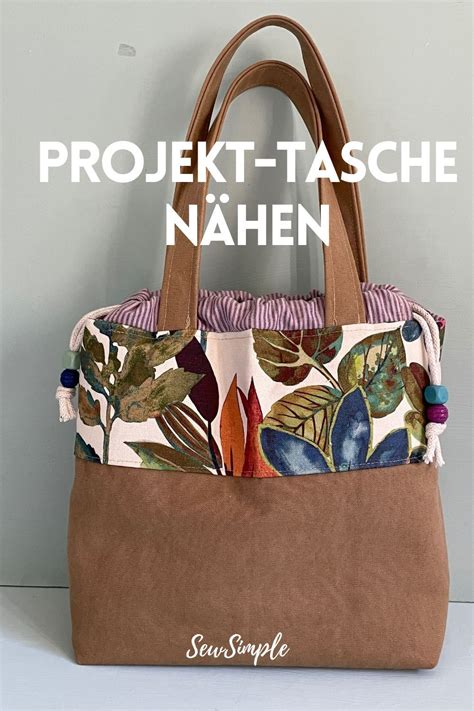 Tasche mit Boden nähen Projekttasche Hiro in 2023 Nähen