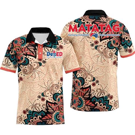 Pl 02 Deped Matatag Polo Uniform Full Sublimation Polo Shirt For Women