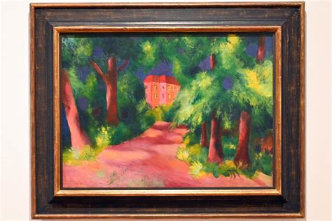 Rotes Haus Im Park August Macke 1914