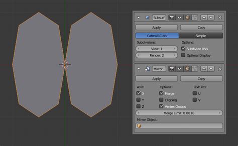 Mirror Modifier Blender Manual