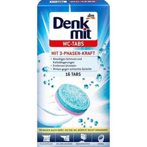 Denkmit WC Tabs Tabletki Do Muszli Klozetowej 16szt 400g TOP CHEM