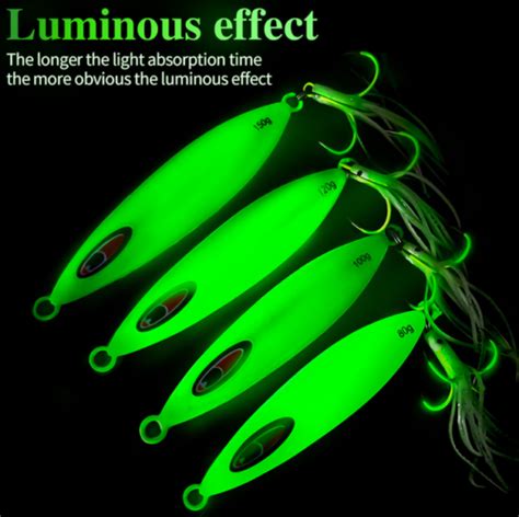 New Pcs Slow Fall Pitch Fishing Lures Sinking Lead Metal Flat Jigging