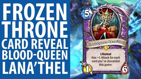 Hearthstone Frozen Throne Warlock Legendary Blood Queen Lanathel