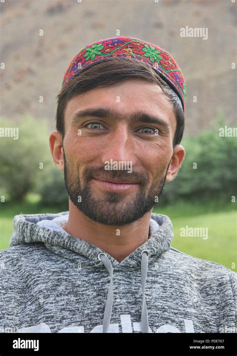 Portrait Of A Pamiri Man With Beautiful Eyes Wakhan Valley Tajikistan