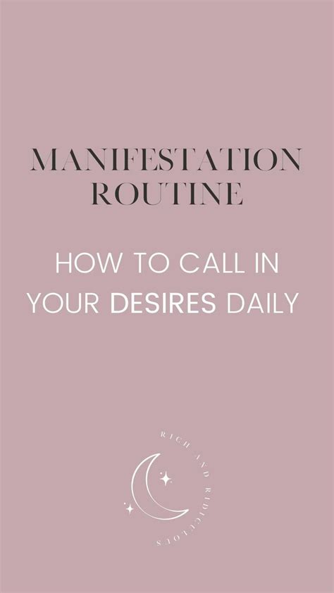 Manifestation Daily Routine Positive Self Affirmations Dream Quotes