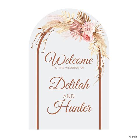 Personalized Boho Neutral Welcome Sign Oriental Trading