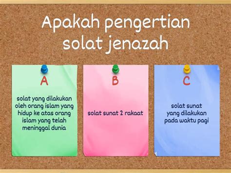 Kuiz Pendidikan Islam Tahun 6 Solat Jenazah Quiz