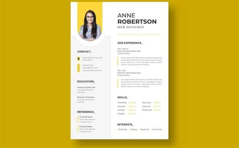 20+ Best Photoshop Resume & CV Templates (PSD Resume Templates ...