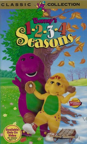 Barneys 1 2 3 4 Seasons 1996 1996 Vhs Release Canadian Release 1999 Reprint Lyrick