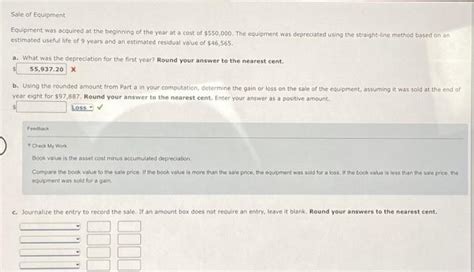 Solved Equipment Was Acquired At The Beginning Of The Year Chegg