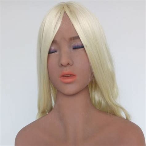 Tpe Sex Doll Head Real Oral Sex Close Eyes Adult Love Toys For Men