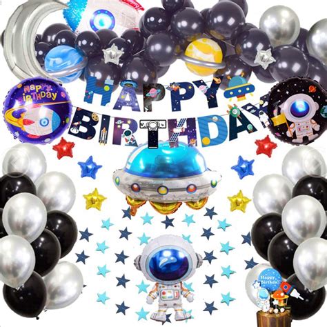 Buy Outer Space Birthday Party Decorations Pcs Rocket Balloons Solar