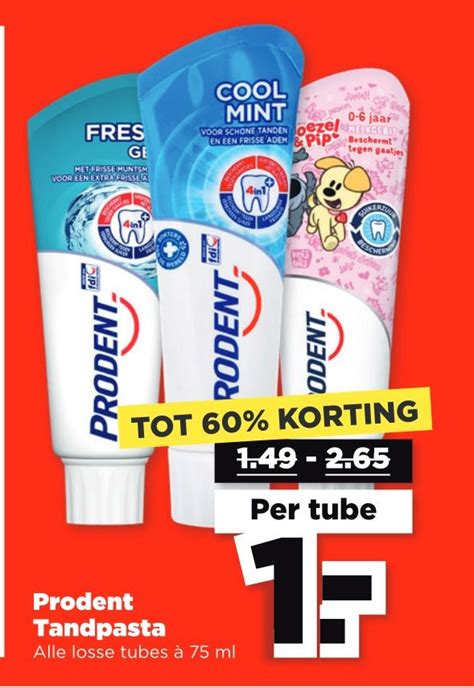 Prodent Tandpasta Aanbieding Bij PLUS