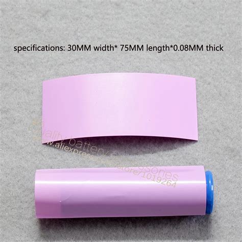 18650 Lithium Battery Package Casing Bright Transparent Color Heat