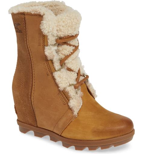 Sorel Joan Of Arctic Wedge Ii Genuine Shearling Bootie Women Nordstrom