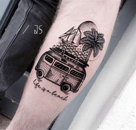 Hermosos Tatuajes Inspirados En La Playa Y El Mar Tatuajes Para