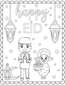 Eid Ramadan Fitr Adha Mubarak Kleurplaten Coloringhome Mewarnai Malbuch