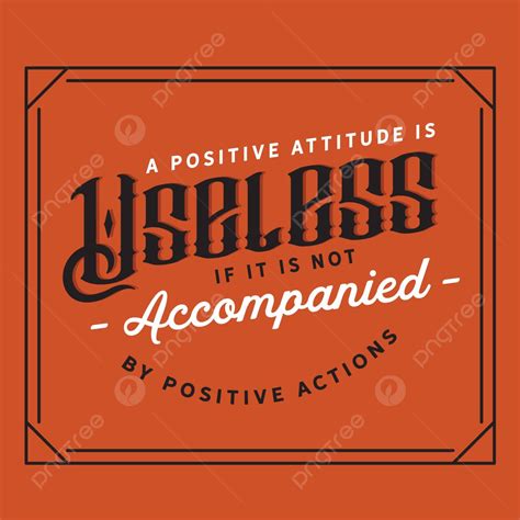 A Positive Attitude Lettering Background A Positive Attitude Vector