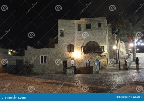 Old Yaffo By Night Israel Editorial Photography Image Of Architecture