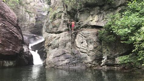 Cliff Jumping Paradise Falls Nc Youtube