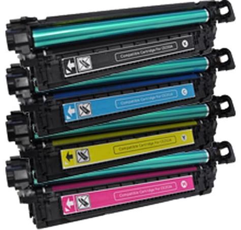 Hp 504x Cp3525 Cp3530 Laser Toner Cartridge Set Ce250xce251ace252ace253a