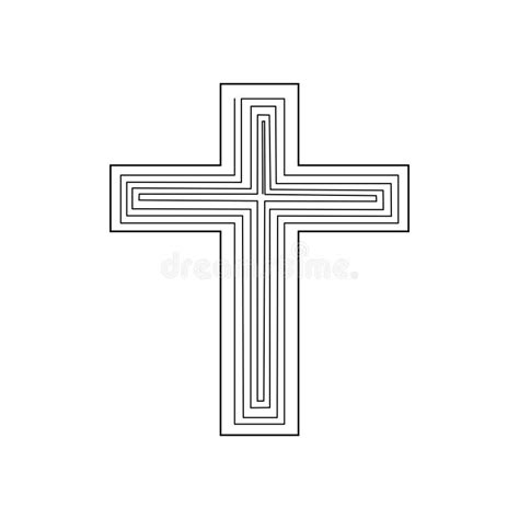 Catholic cross icon design stock vector. Illustration of catholic ...