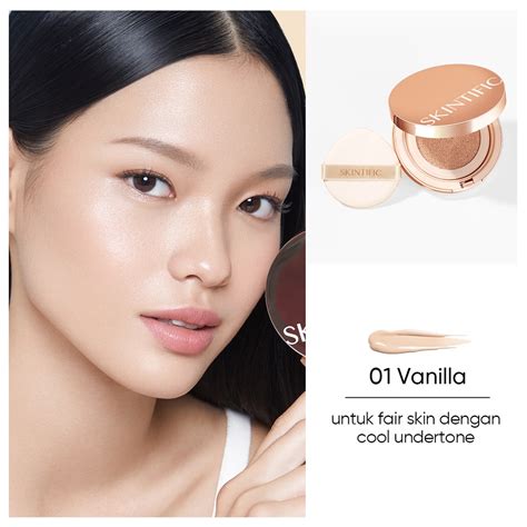 SKINTIFIC Cover All Perfect Cushion SPF 35 PA Foundation Flawless