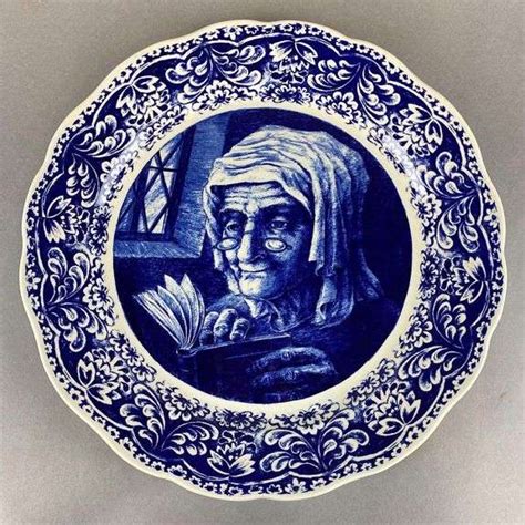 Boch Freres La Louviere Delft Flow Blue Porcelain Plate Matthew