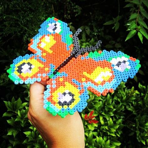 Butterfly Hama Perler Beads By Tamatek Perler Bead Butterfly Perler