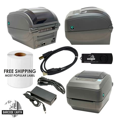 Zebra GX430T USB And ETH Thermal Barcode Printer 300 DPI Better Than