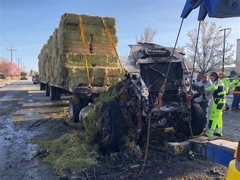 Hay Truck Fire In Gardnerville Causes Delays On County Road Krnv