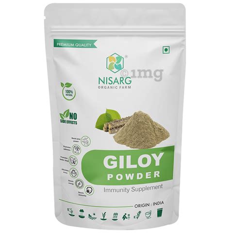 Nisarg Organic Farm Giloy Powder Buy Packet Of 100 0 Gm Powder At Best