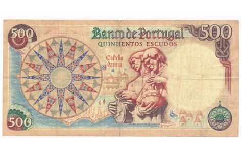 Billete Portugal Escudos Rey Juan Ii Y Escultor Leo