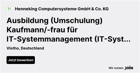 Henneking Computersysteme GmbH Co KG Vlotho Ausbildung