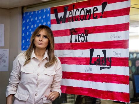 Melania Trump's Green Zara Jacket at Border Took Aim at Michelle Obama