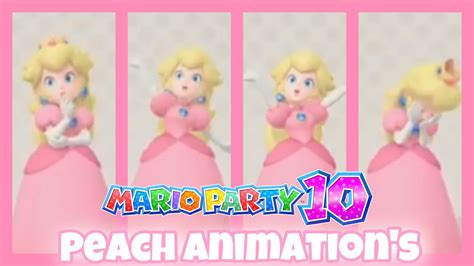 Mario Party 10 Peach Animations - YouTube