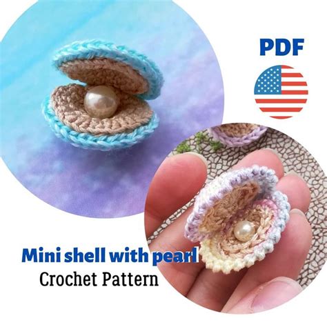 Amigurumi Sea Shell With Pearl Crochet Pattern In Crochet