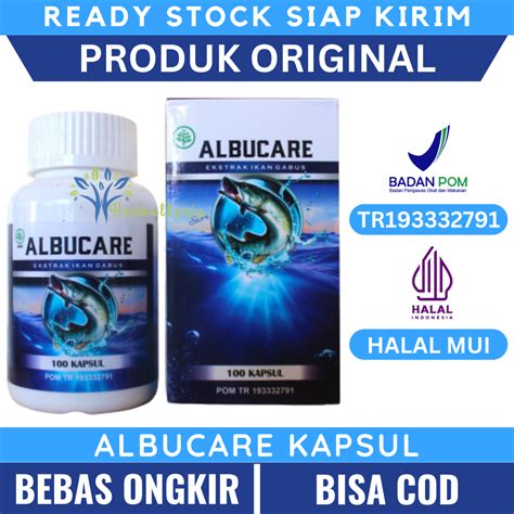 Albucare Kapsul Ikan Gabus Original Gabus Komposisi Ikan