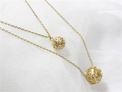 15 Ideas of Gold Ball Pendants