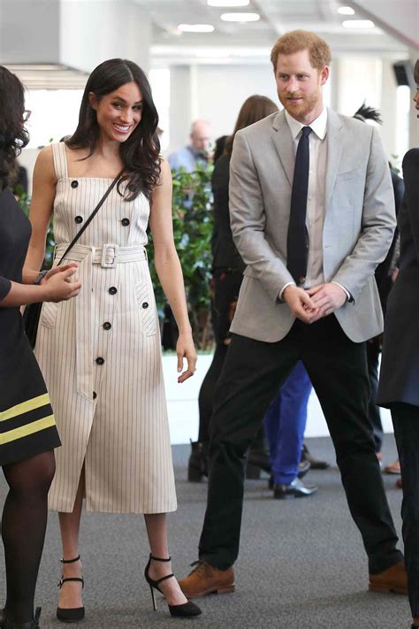 Meghan Markle Wears Striped Altuzarra Dress