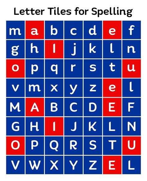 Letter tiles 10 free pdf printables – Artofit