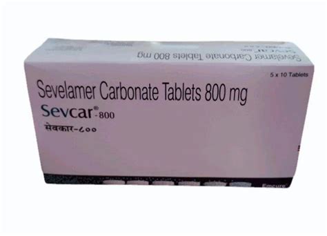 Sevelamer Carbonate Tablet 800 Mg At Rs 584 Stripe In Indore ID