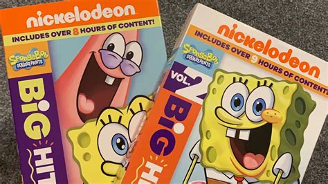 SpongeBob SquarePants Big Hits Volumes 1 And 2 DVD Unboxing YouTube