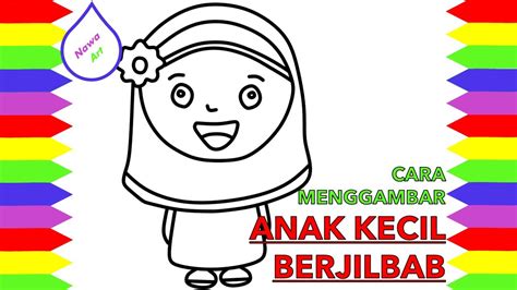 mewarnai gambar anak perempuan berjilbab - racun shopee promo indonesia